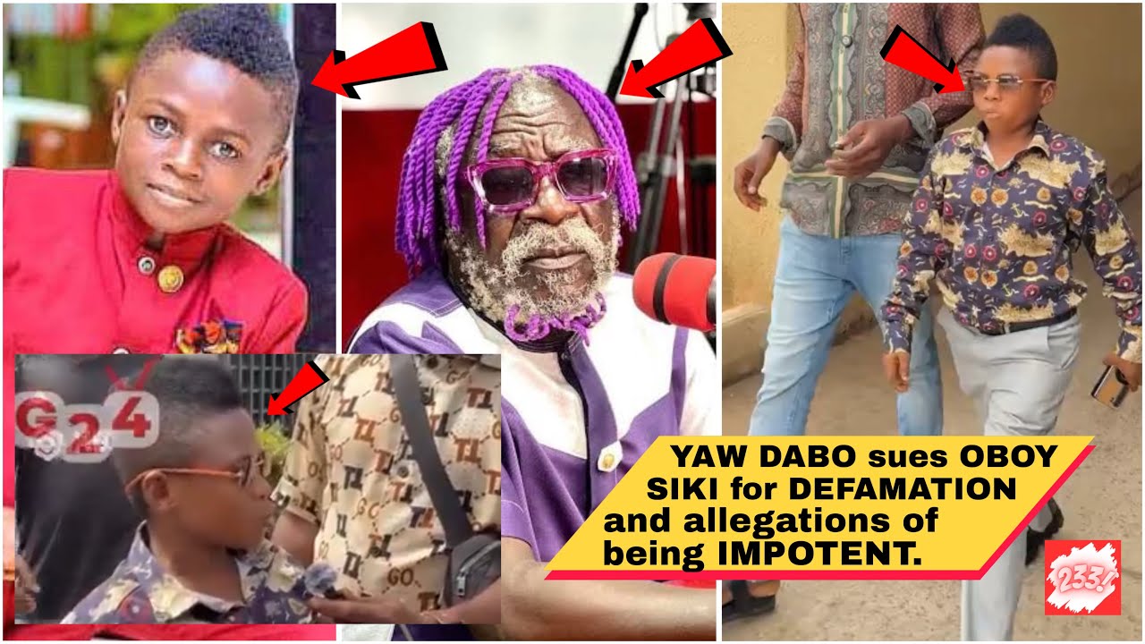 Actor YAW DABO files a DEFAMATION lawsuit against OBOY SIKI at Adum High Court.