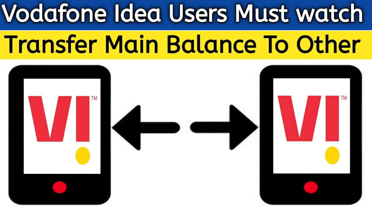 How to Transfer Balance From One Vodafone-Idea Number to Other