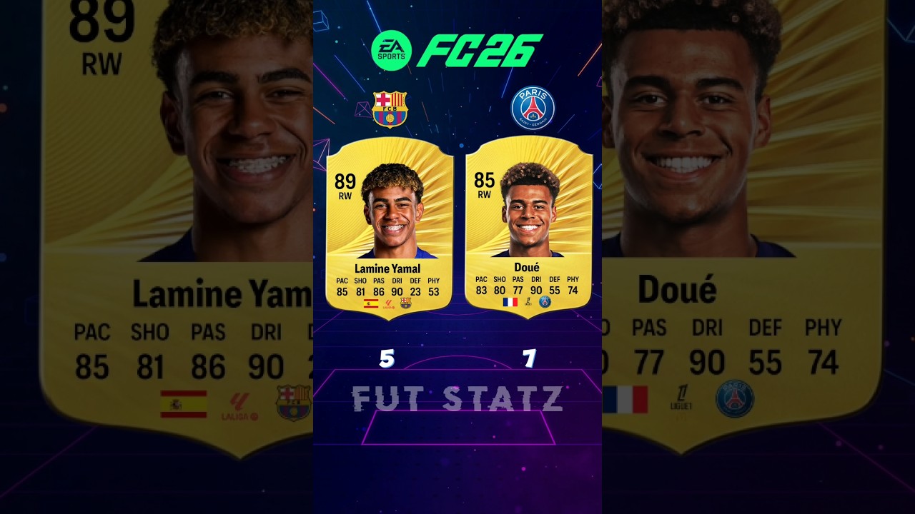 ✅ Barcelona vs PSG in FC 26 (Official) #fc26 #fifa #fc25