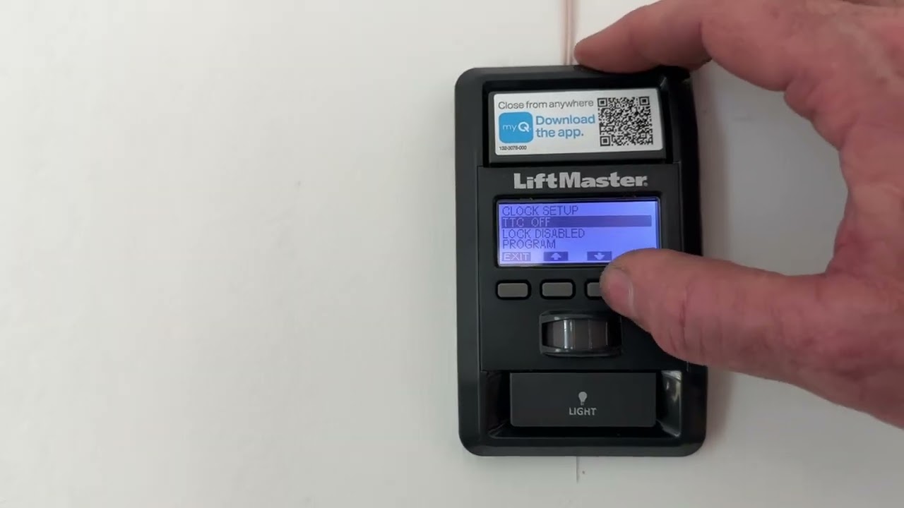 Using the 880LMW Liftmaster Brand Wall Control