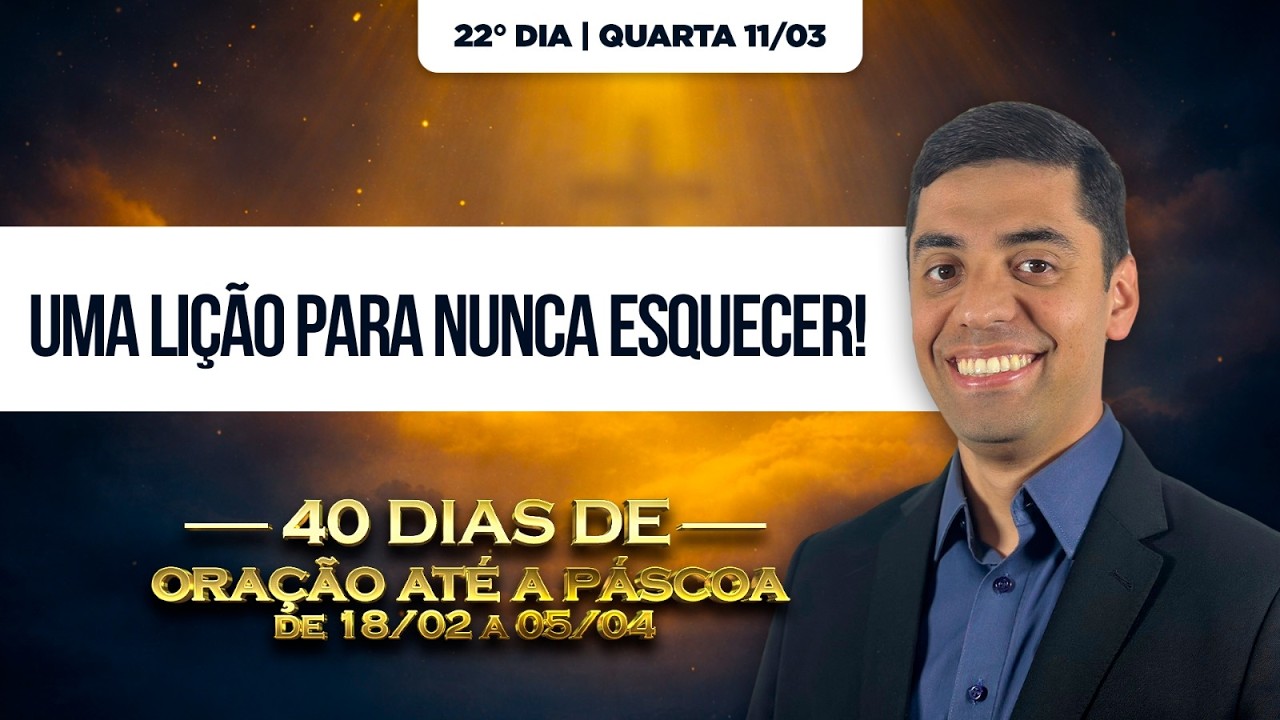 DEVOCIONAL DE HOJE - 11/03 ☀️ (QUARTA) | Pr. Guilherme Grando
