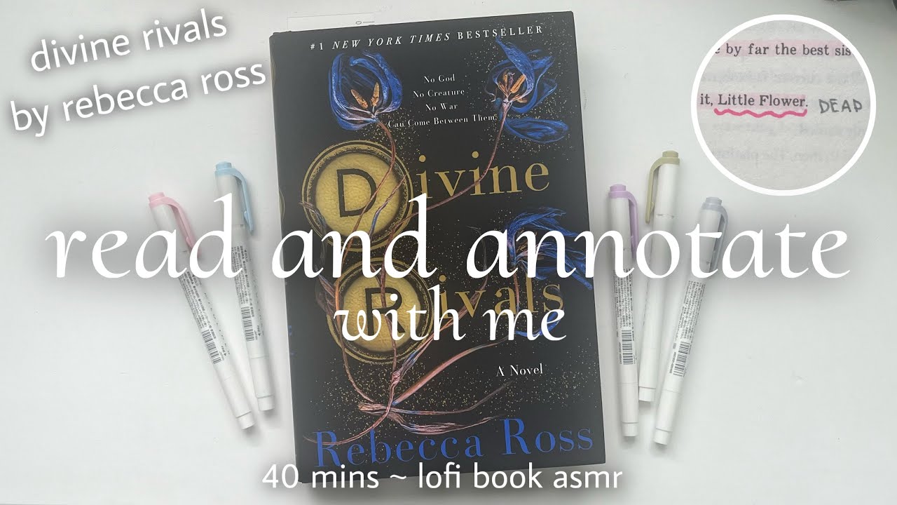 READ AND ANNOTATE WITH ME | divine rivals by rebecca ross | 40 mins, lofi book asmr 📚