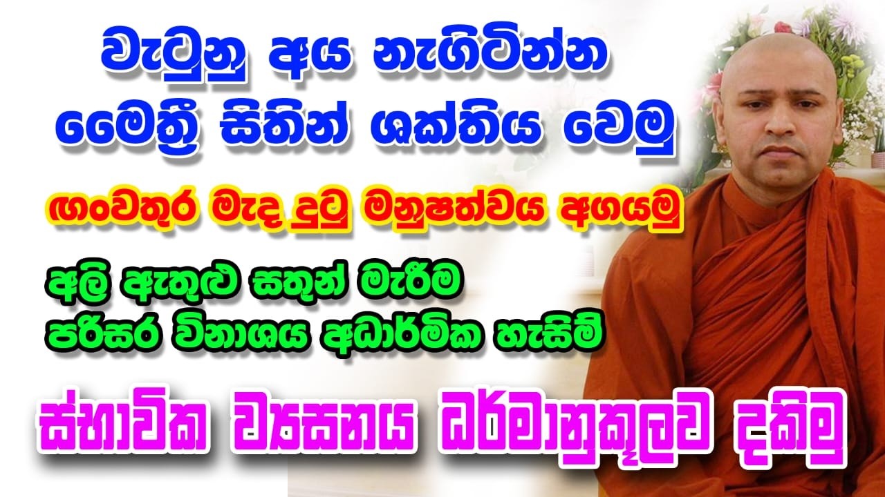 Gan wathura naya yamen ස්භාවික ව්‍යාසනය  ඇත්තු මරා දැම  පරිසරය විනාශා කිරිම තමයි මේ විනාශයට හේතුව