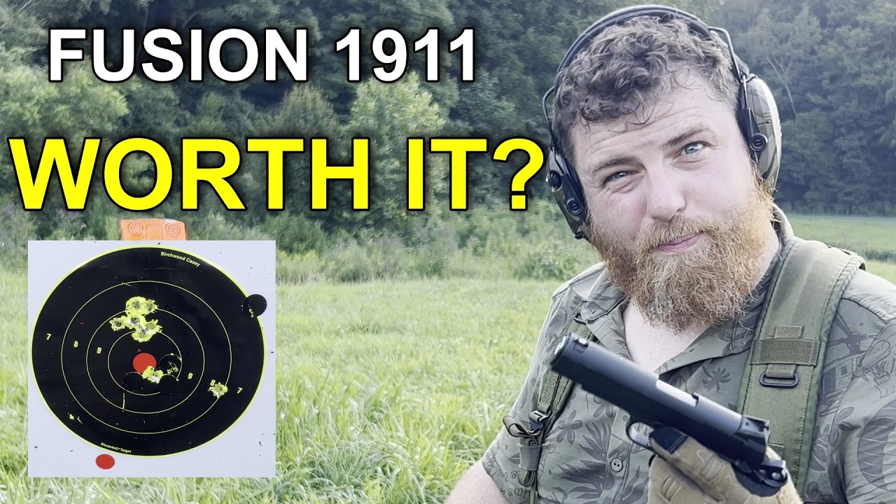 Распаковка и первые выстрелы из пистолета Fusion Firearms 1911.