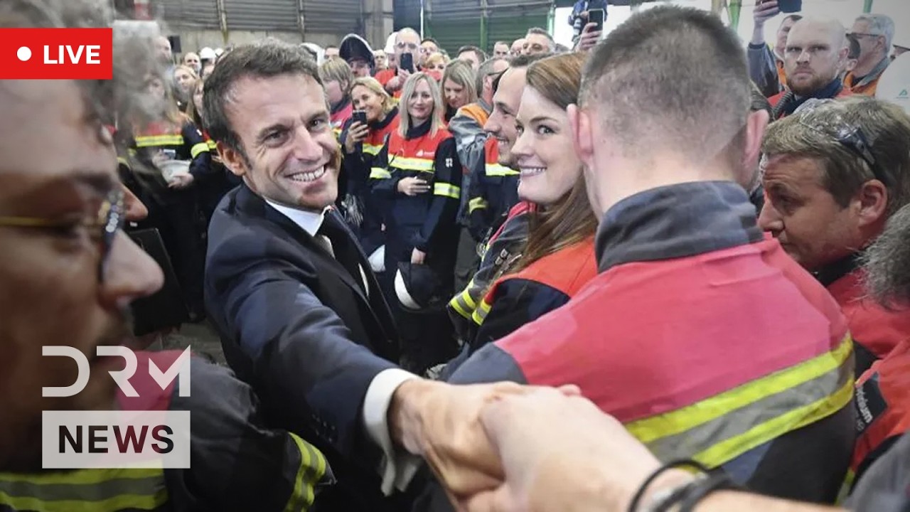 LIVE: Macron Visits ArcelorMittal Steel Site in Dunkirk | AC1Z