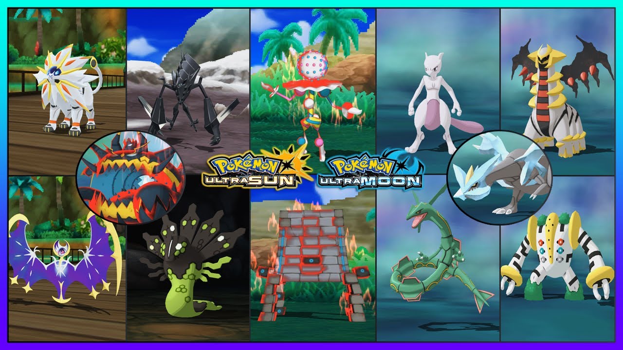 Pokemon UltraSun & UltraMoon - All Legendary Pokemon & Ultra Beast Locations