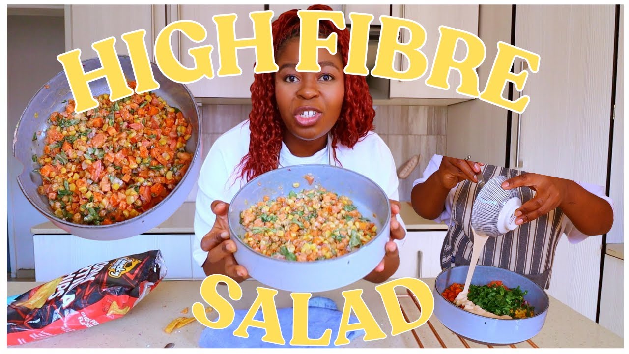 High fibre, high protein chickpea and sweet potato salad!