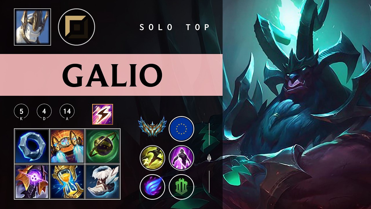 Galio Top vs Dr. Mundo - EUW Challenger Patch 26.05