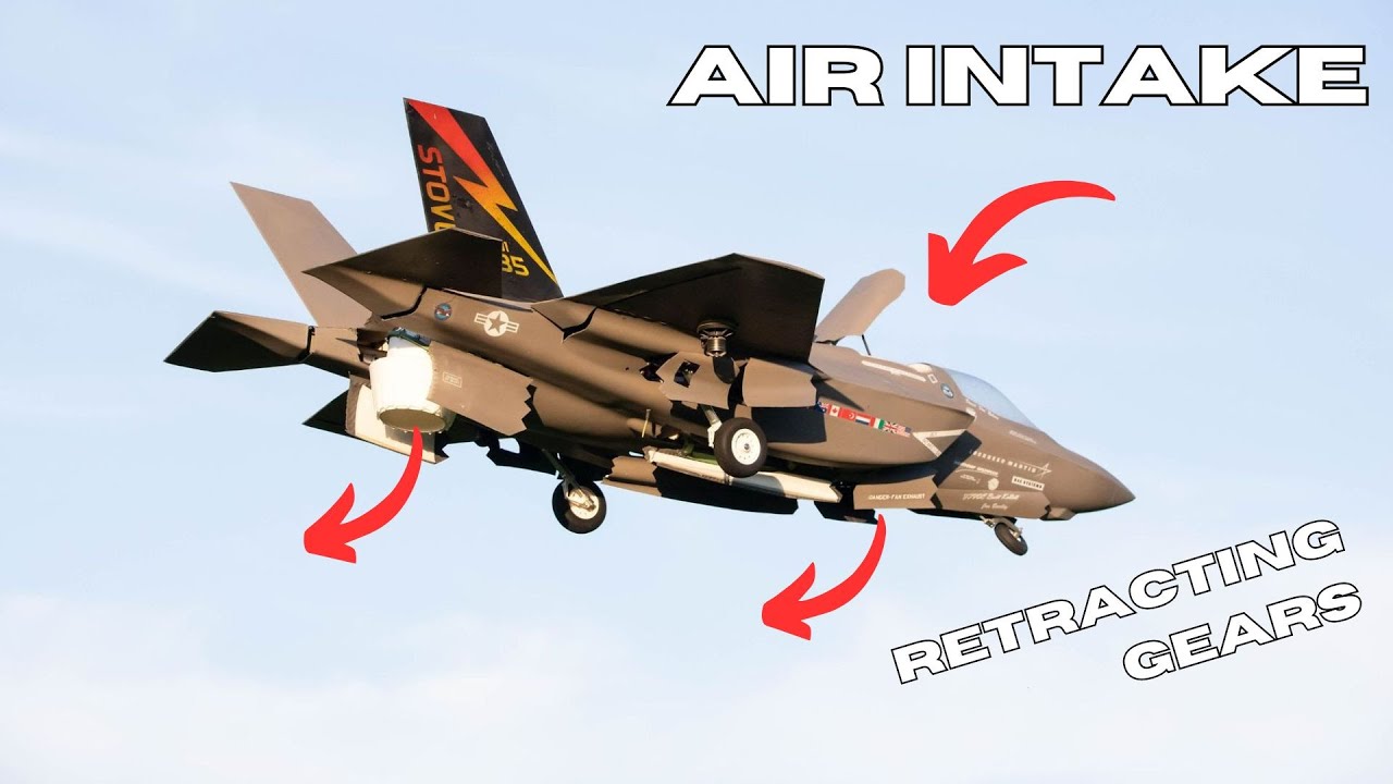 F-35B | 12Kg Thrust Is Needed To take-Off a 6Kg RC STOVL FANTASTIC Jet Model!  Parts From PCBway