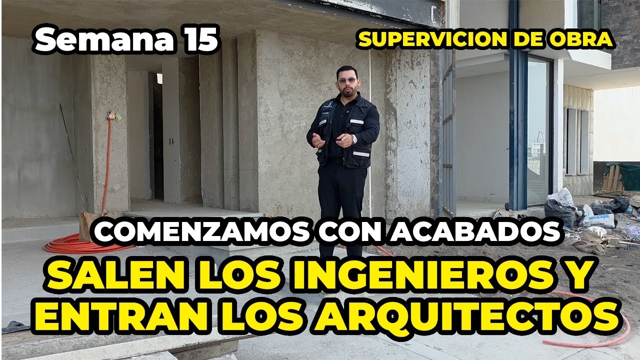 Hora de que los arquitectos trabajen | Comienzan los acabados y termina la obra civil! 