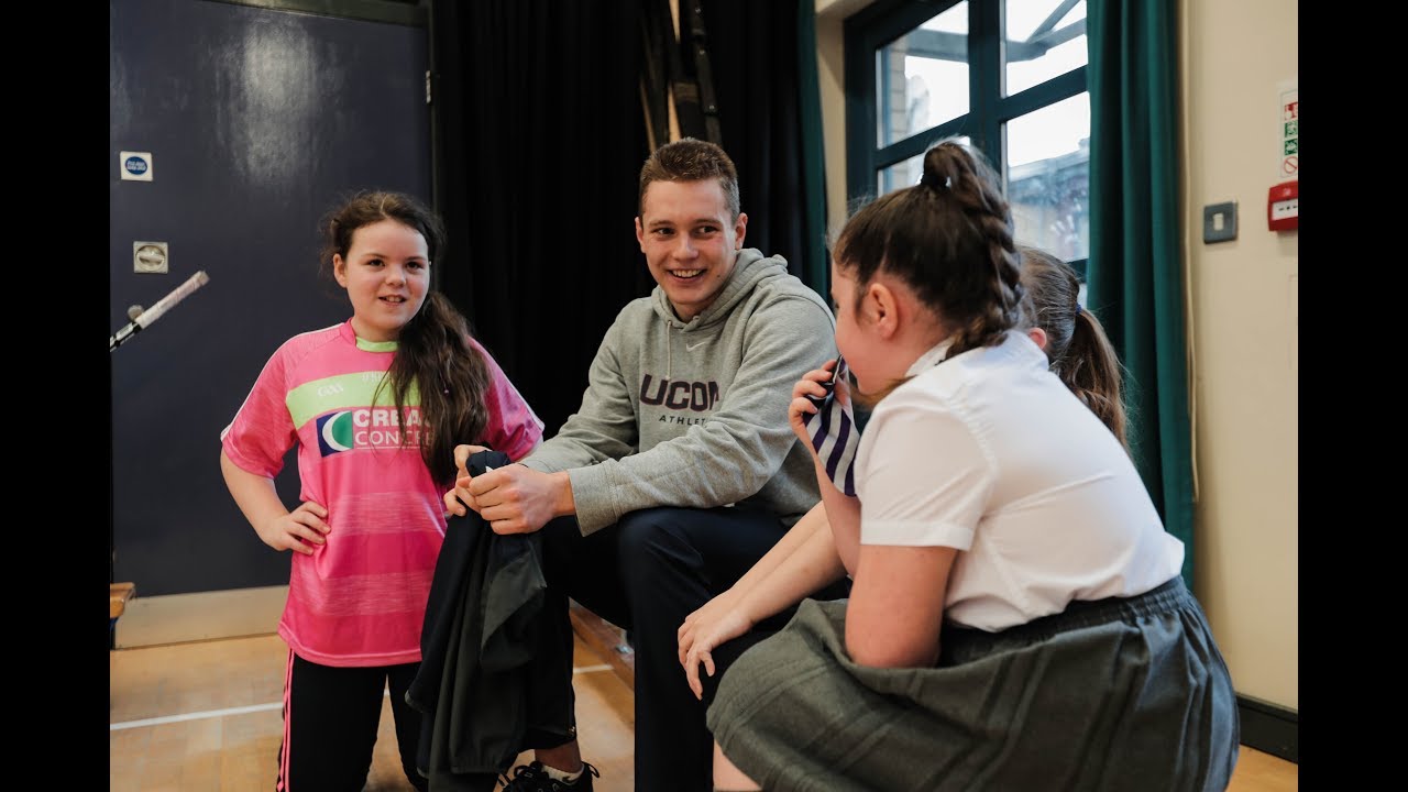 UConn Hockey Visits St. Clare's Primary School In Belfast