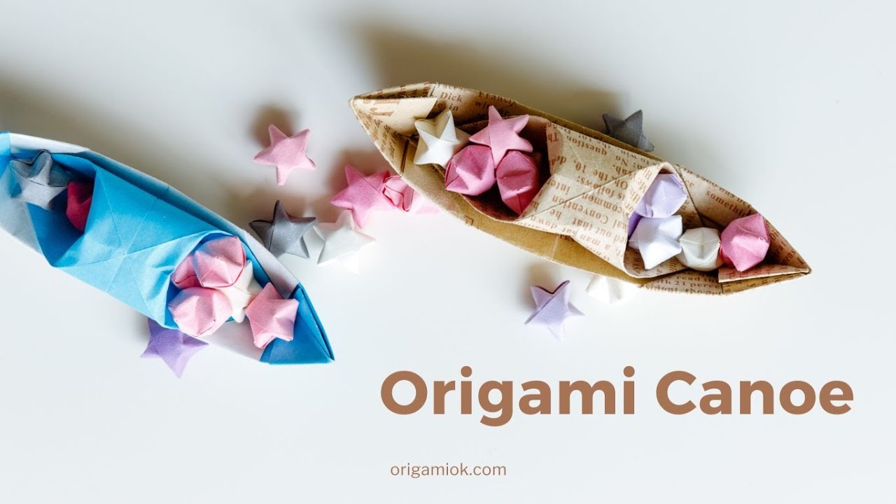 How to Fold Origami Canoe