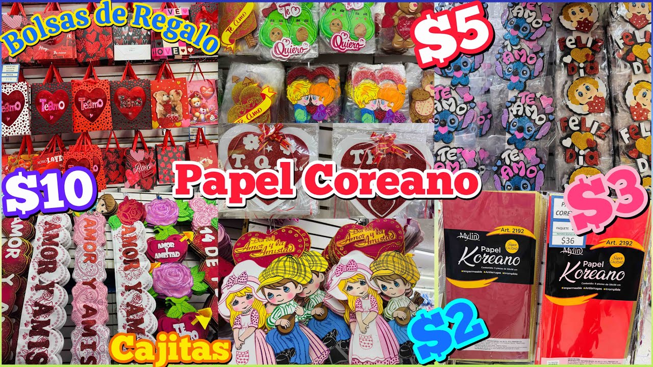 💖MERCANCÍA del 14 DE FEBRERO ¡PAPEL COREANO, BOLSAS DE REGALO, FOMY!😍/INICIA TU NEGOCIO/ CENTRO CDMX