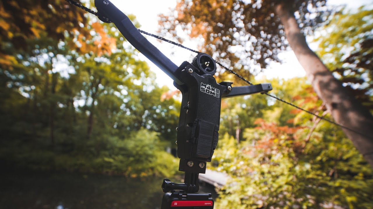 Cable cam from toy RC car for the Insta360 ONE R camera