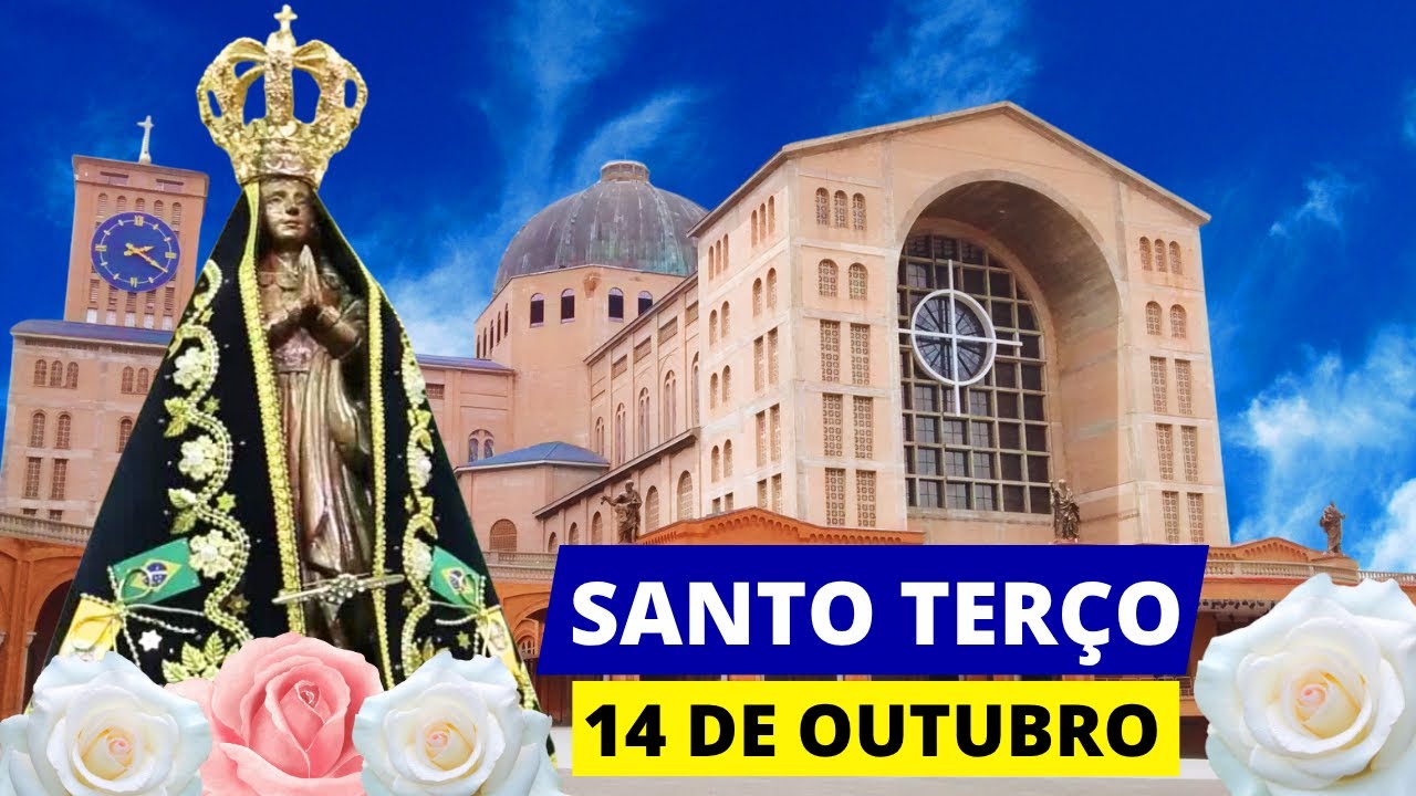 SANTO TERÇO DE APARECIDA DE HOJE - 14/10/2025 | MISTÉRIOS DOLOROSOS | COM MARIA AOS PÉS DA CRUZ