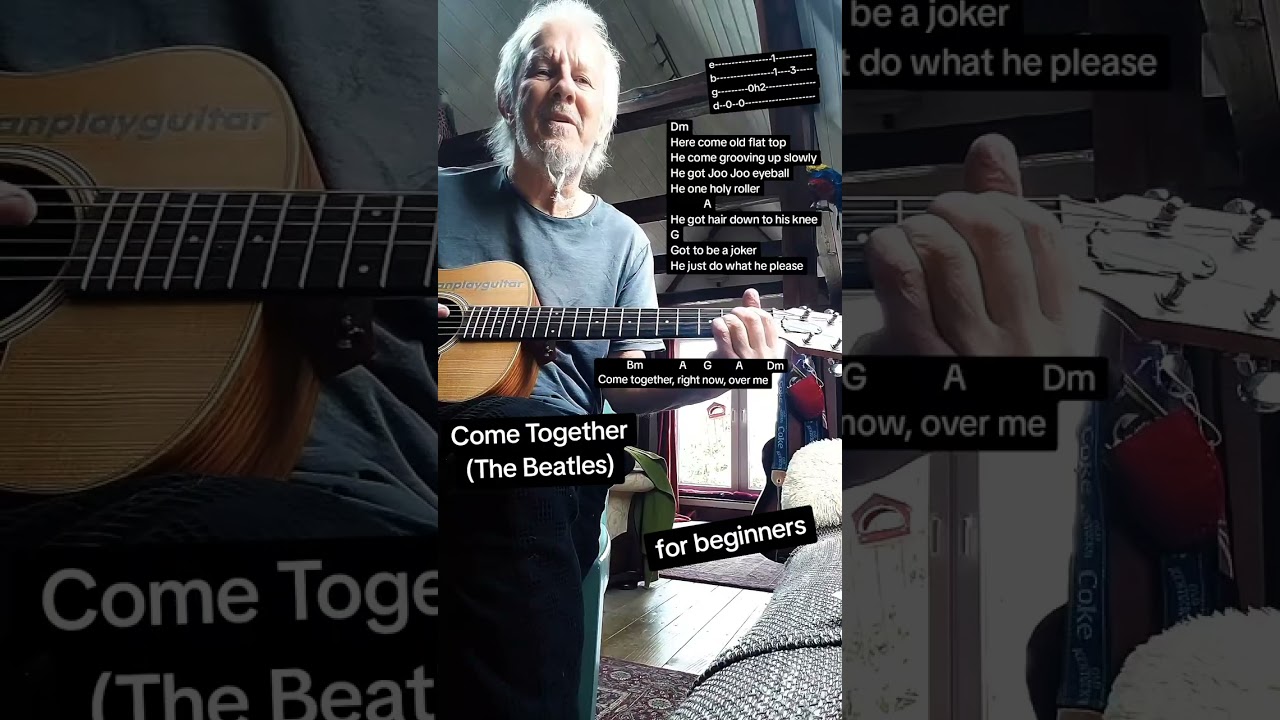Come Together (The Beatles) for easy acoustic guitar