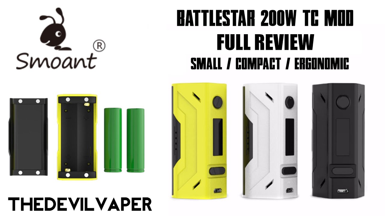 Smoant Battlestar 200w Box Mod - Full Review - TheDevilVaper