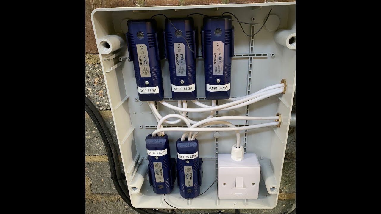 Rako controlled (I had to replace the decking lights!🤬)