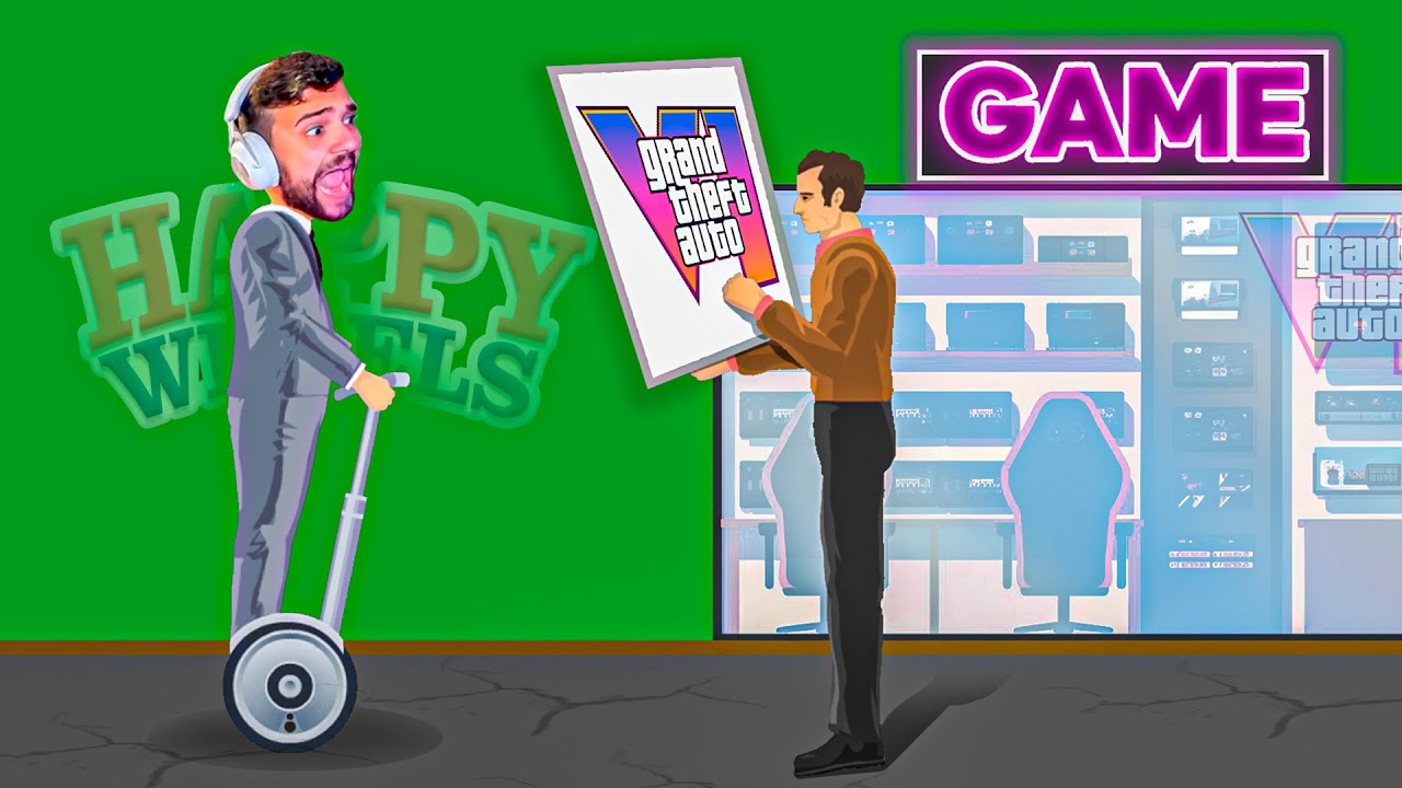 DANIREP VA A COMPRAR EL GTA 6 - Happy Wheels