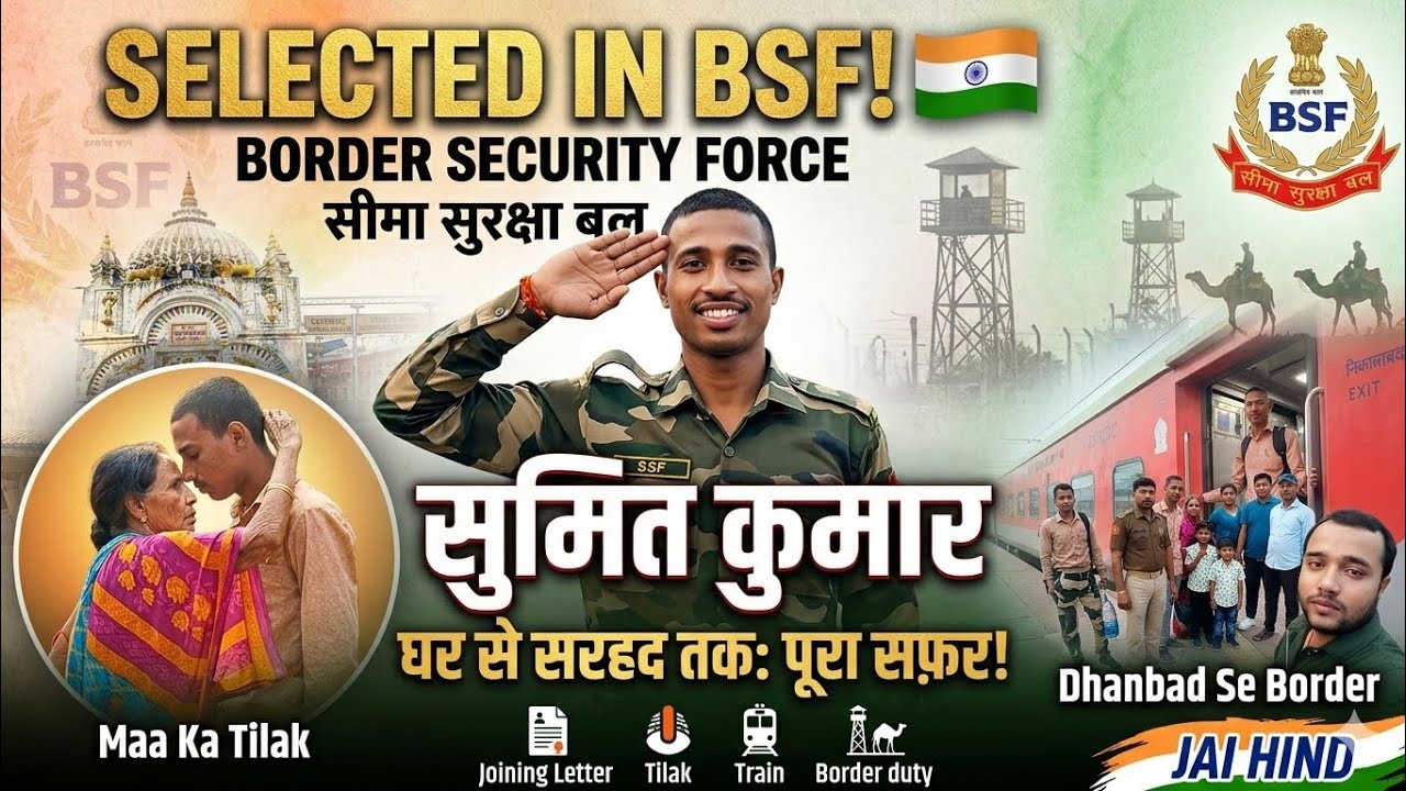 My Younger Brother Joined BSF! 🇮🇳 | Baba Bhikhari Nath Dham to Border | Proud Moment