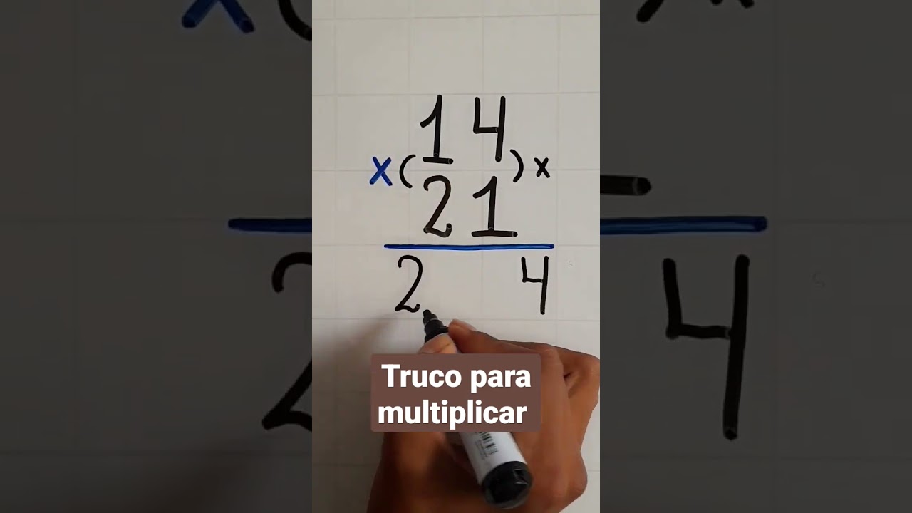 truco para multiplicar #matem&aacute;tica #trucos #aritmetica #viral