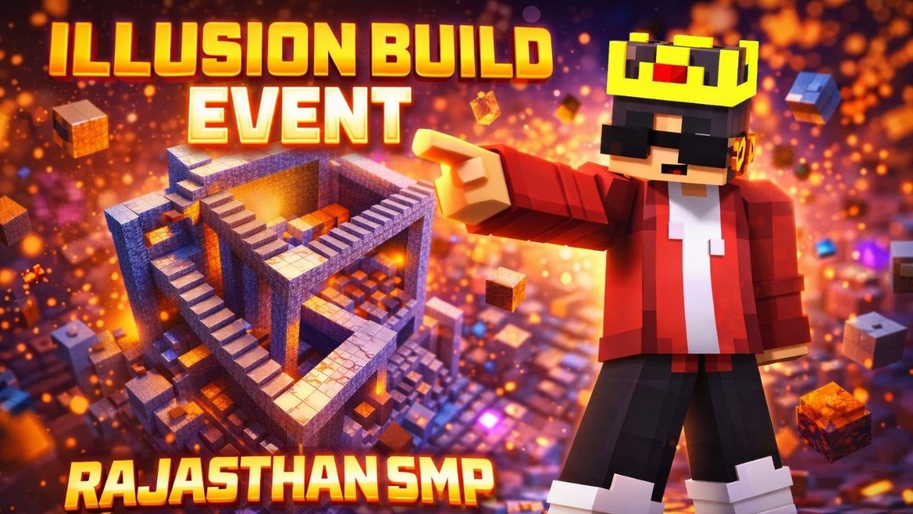 Rajasthan SMP Illusion Build Event LIVE | Best Builder Wins! 🏆