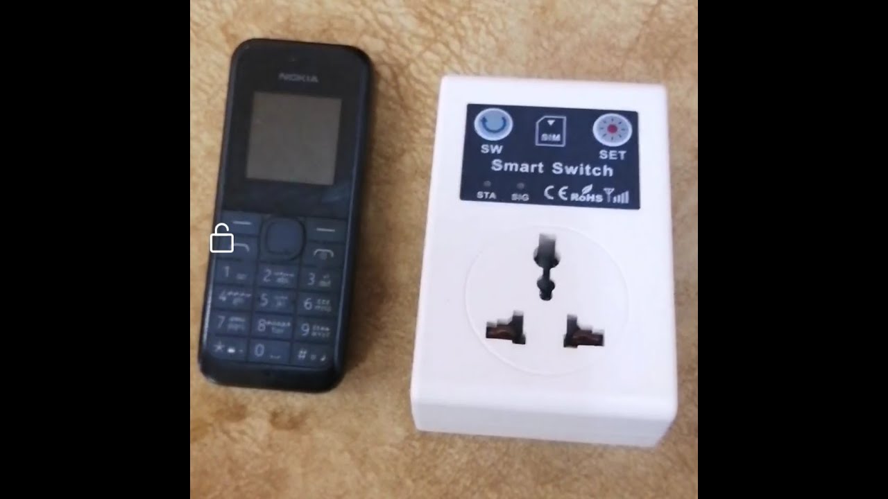 تشغيل جهاز كهربائي باستخدام الهاتف النقال simcard Gsm