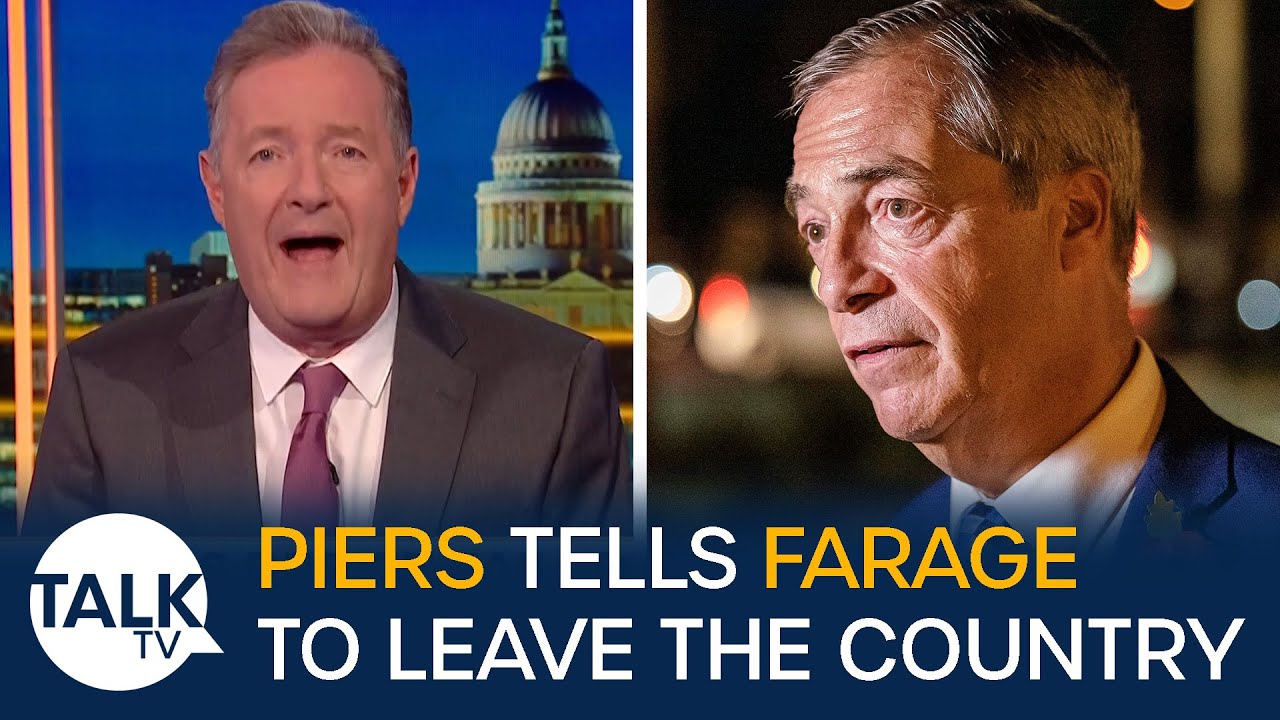 Piers Morgan Tells Nigel Farage To Leave The Country Over Brexit Promise