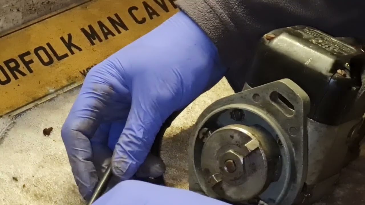 Fixing a Magneto with tin foil.
