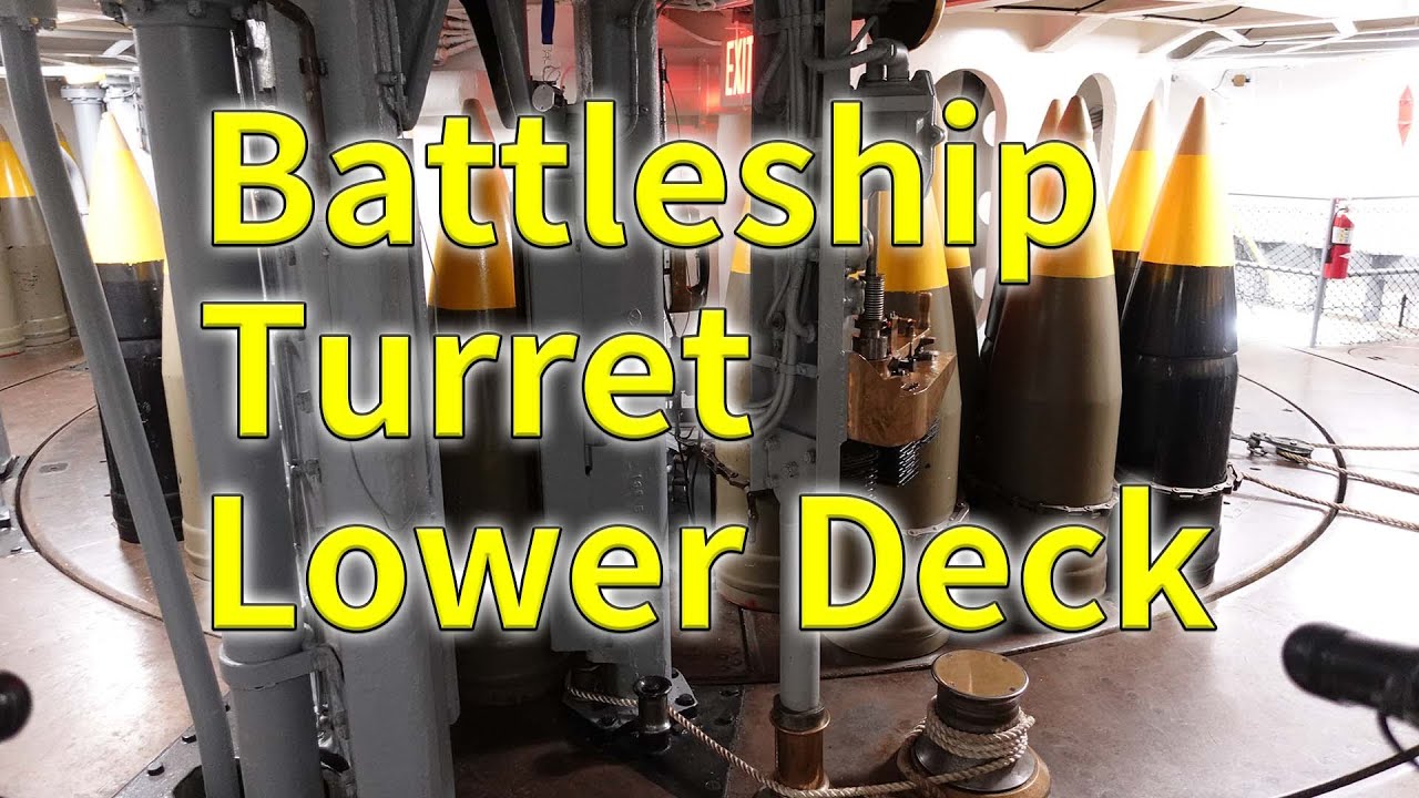 [Engineering for War] The lower deck of Battleship NJ's main turret