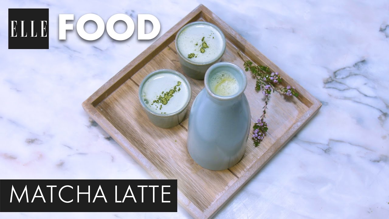 Recette - Matcha Latte (avec La Guinguette d'Angèle)┃ELLE Cuisine