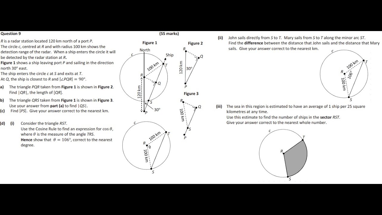 Question 9 solutions for 2019 leaving cert Paper 2 Ordinary level