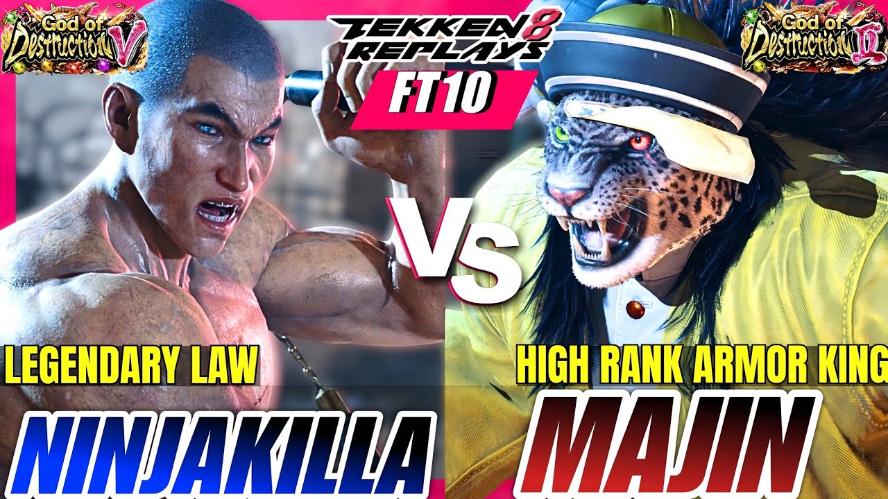 Tekken 8 - Ninjakilla (Law) vs Majin (Armor King) - Epic FT10 Set
