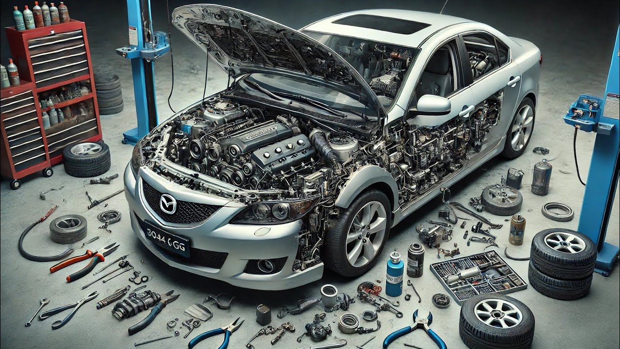 Mazda 6 GG 2.0i LF ремонт двигателя (МАСЛОЖОР)