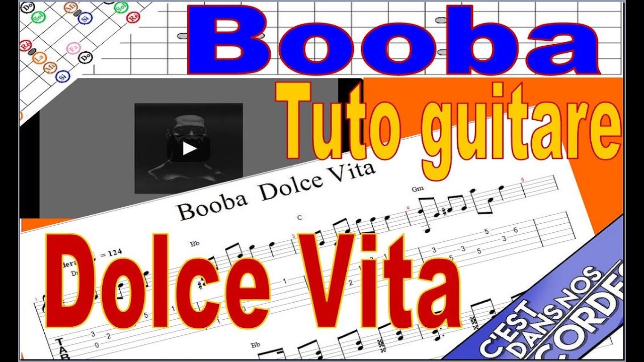 Booba / Dolce Vita / Tuto Guitare (Tabs)