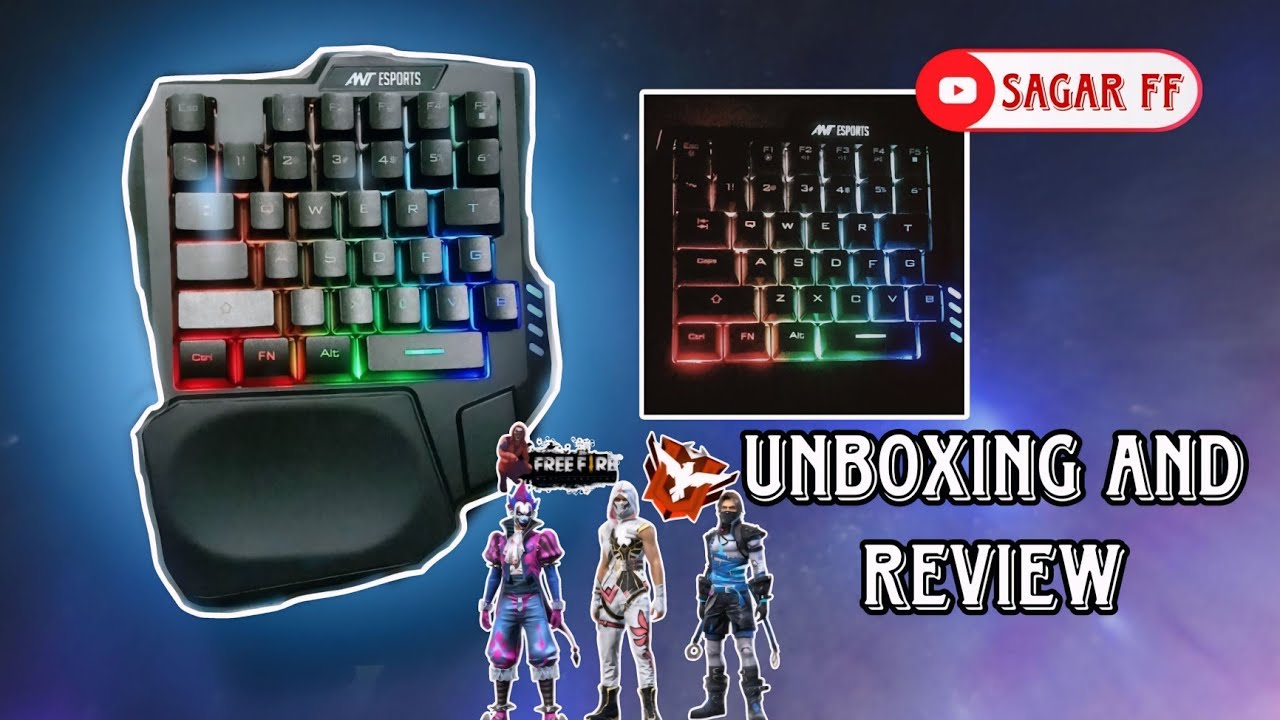 Ant Esport MK1001 Unboxing Just €599 One Handed RGB Gaming Keyboard
