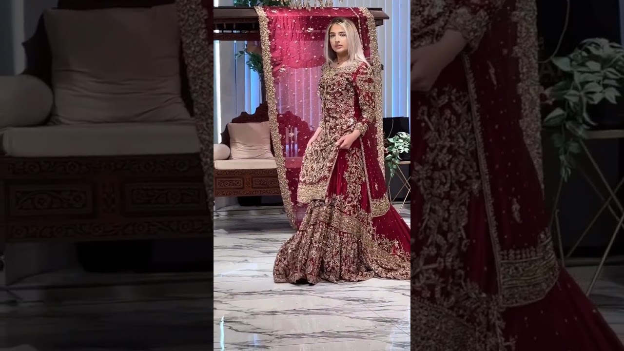 beautiful New style bridal outfit #rewajin #weddingdress #weddingfashion #wedding #style #redbride