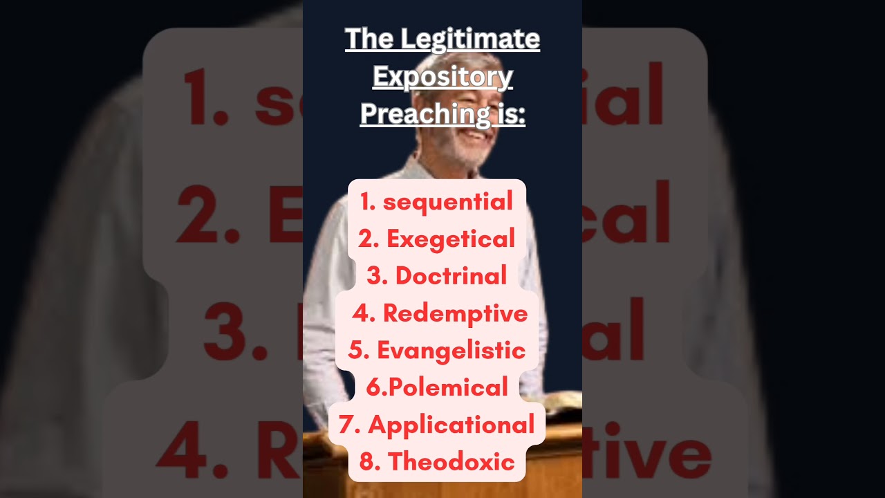 The Expository Preaching Is. #bible#preaching#expositorypreaching#pastor#church#shorts