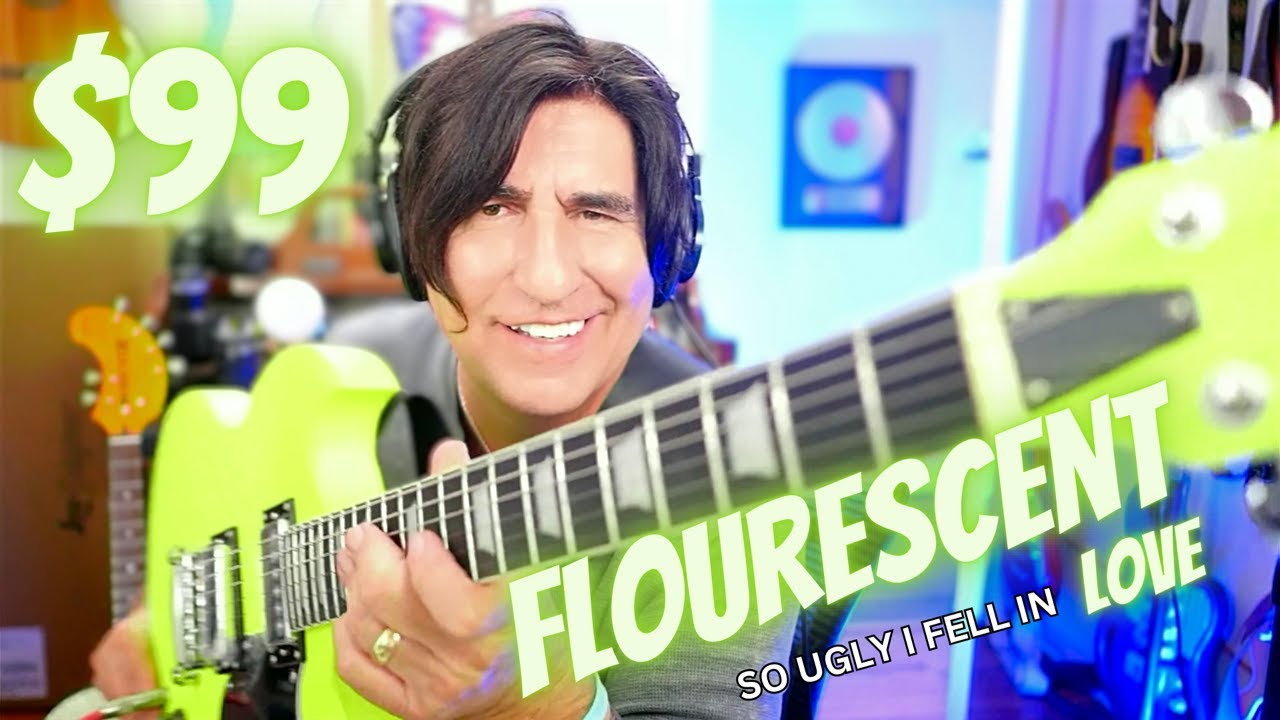 The Leo Jaymz Double Cut Standard Fluorescent Green Guitar You Can't Ignore - Full Demo and Review