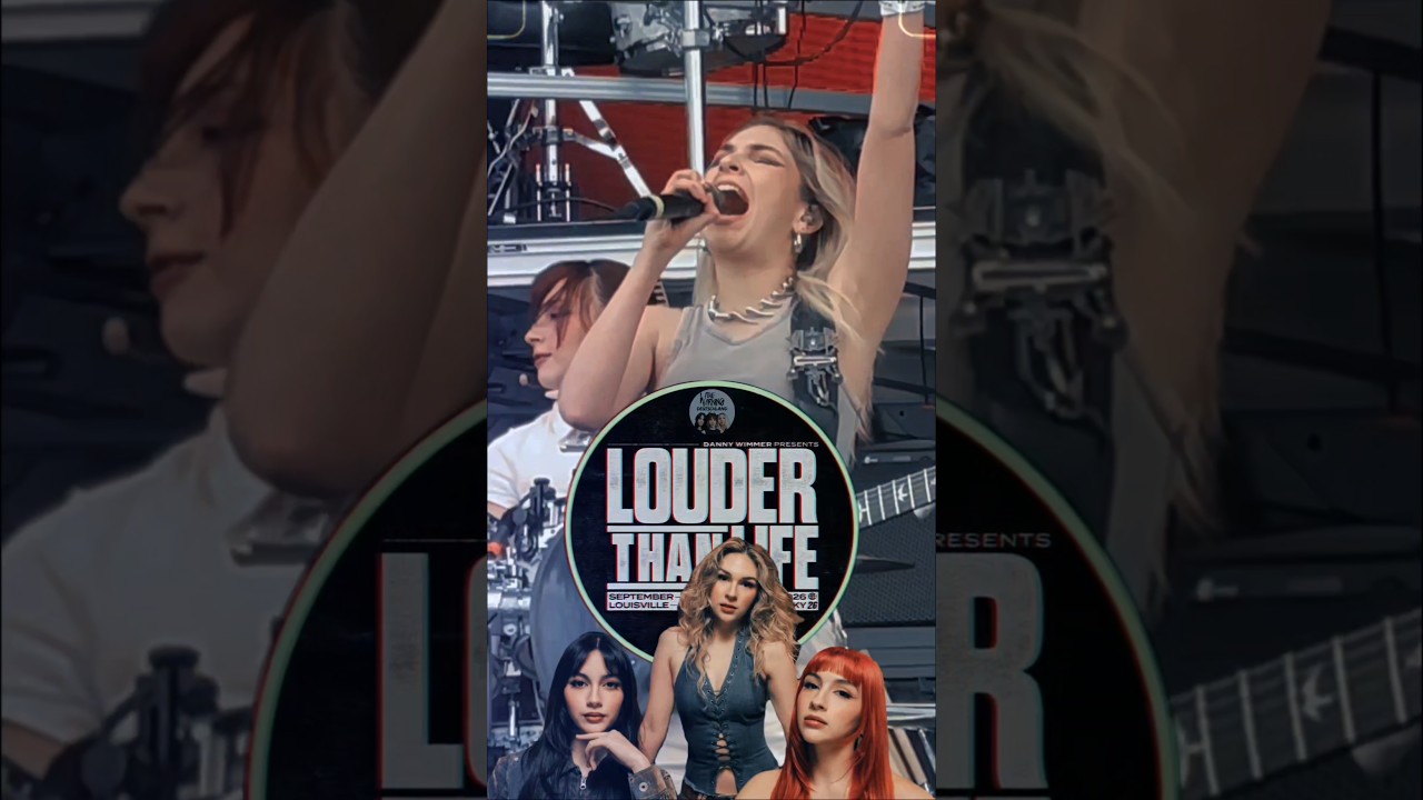 The Warning playing at LOUDER THAN LIFE FESTIVAL 2026 - September 18th, Kentucky  USA 🔥⚡️