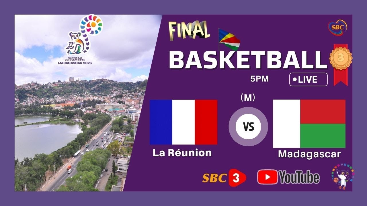 SBC | IOIG LIVE - BASKETBALL - FINAL - LA REUNION VS MADAGASCAR (M) -FINAL- 02.09.2023