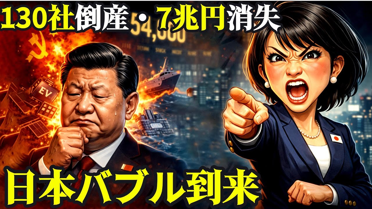 【中国経済、完全蒸発】EV130社倒産・造船7兆円消失・半導体即死…「日本を怒らせた代償」がヤバすぎる。技術ブラックボックスが招いた「国家破綻」と日本の独り勝ちシナリオ