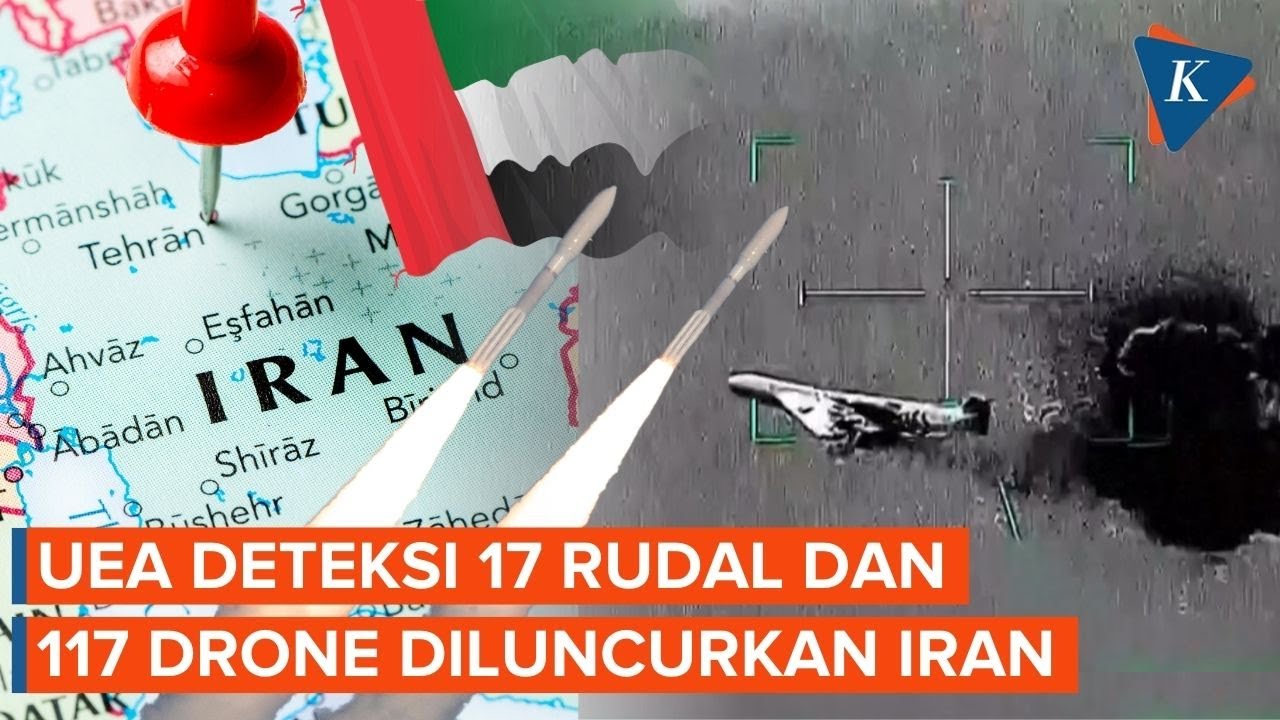 Pertahanan UEA Deteksi 17 Rudal dan 117 Drone Diluncurkan dari Iran