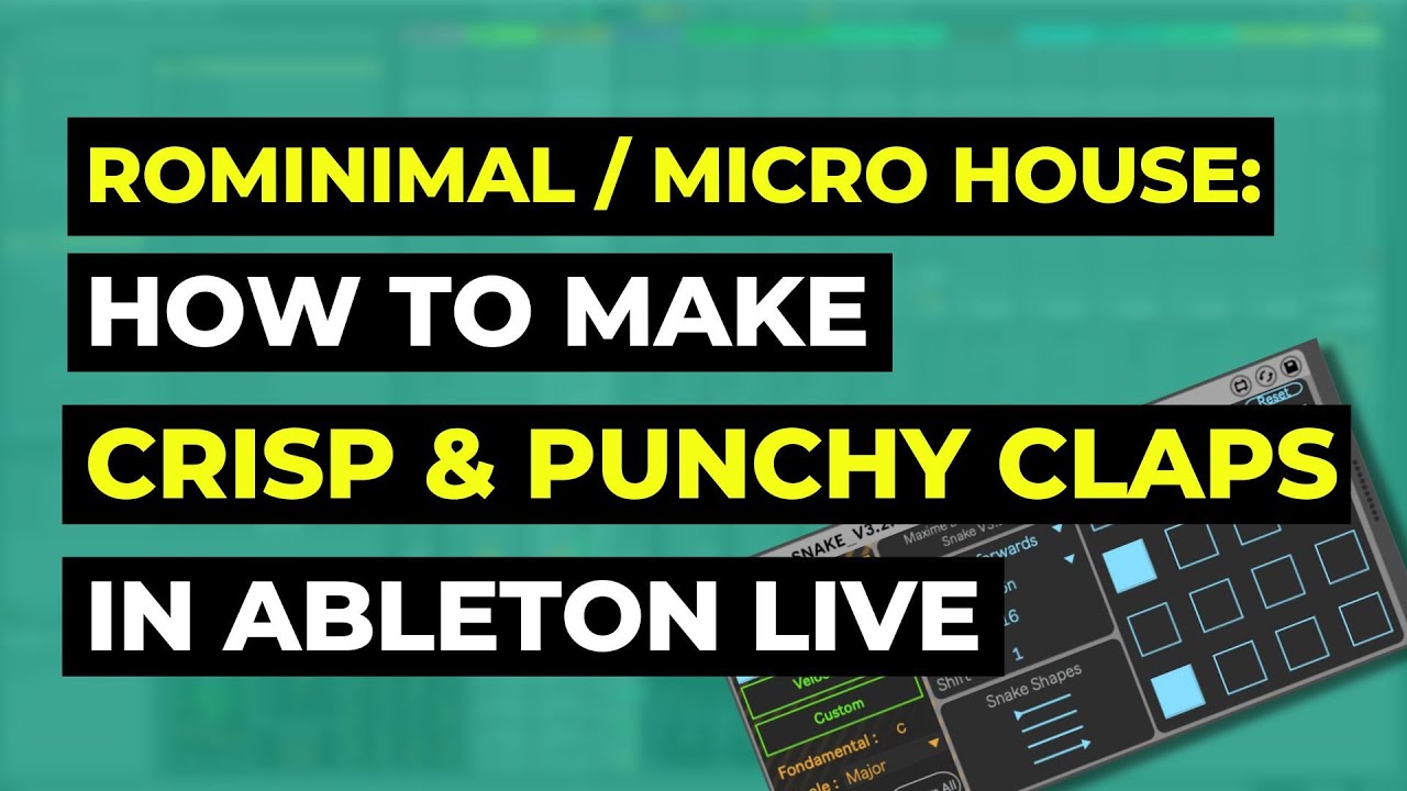 How to make Rominimal/Micro-house: Complex punchy sounding claps made easy (Step by Step)