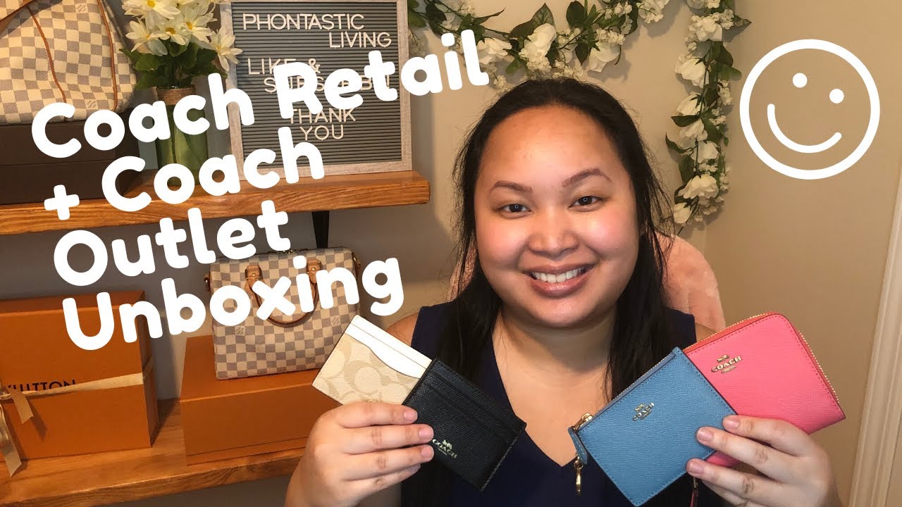 Coach Retail & Coach Outlet SLG Unboxing