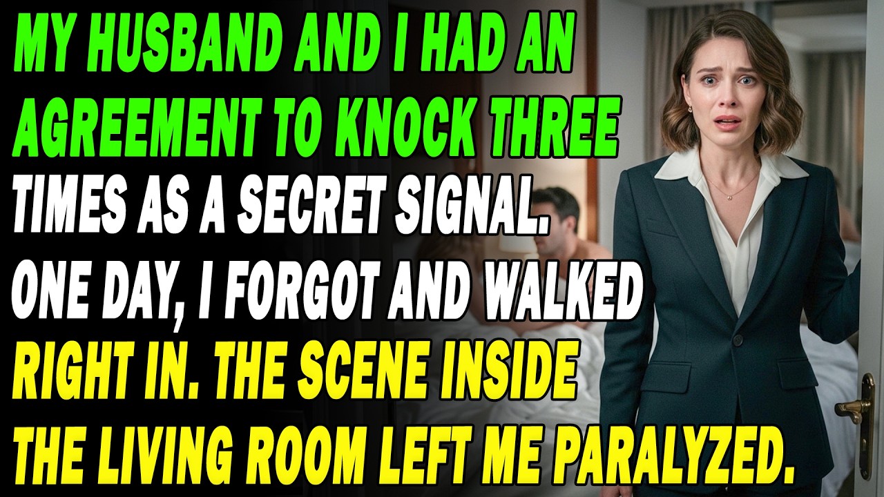 My Husband And I Had An Agreement To Knock Three Times As A Secret Signal. One Day, I Forgot... 🔑👀