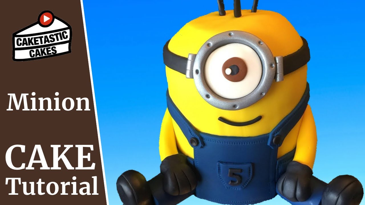 MINION CAKE Cake Decorating Tutorial - How to Make DESPICABLE ME Cake Decorations by Caketastic Cake