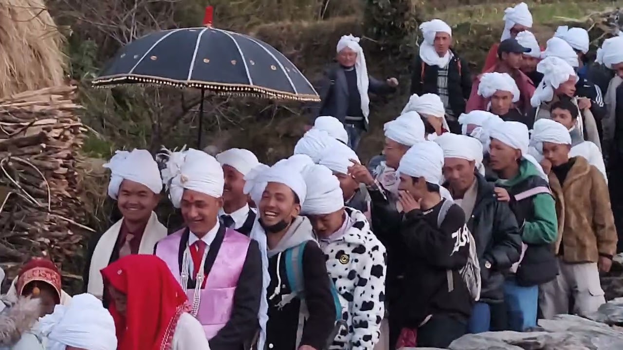 छोरि को बिहे मा indian सौका समाज र नेपाली समाज सामुहिक सरौ खेल #chandrasinghlothyal