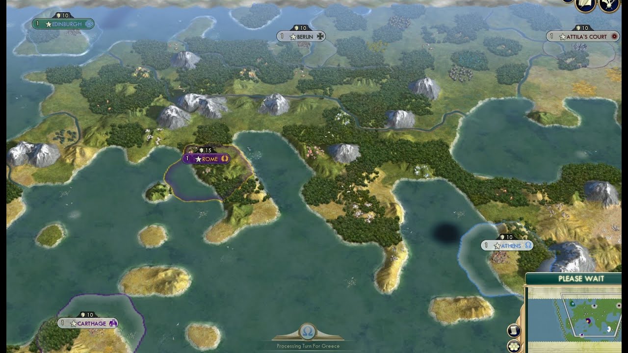 CIV 5 AI BATTLE ROME EXTENDED UNIVERSE