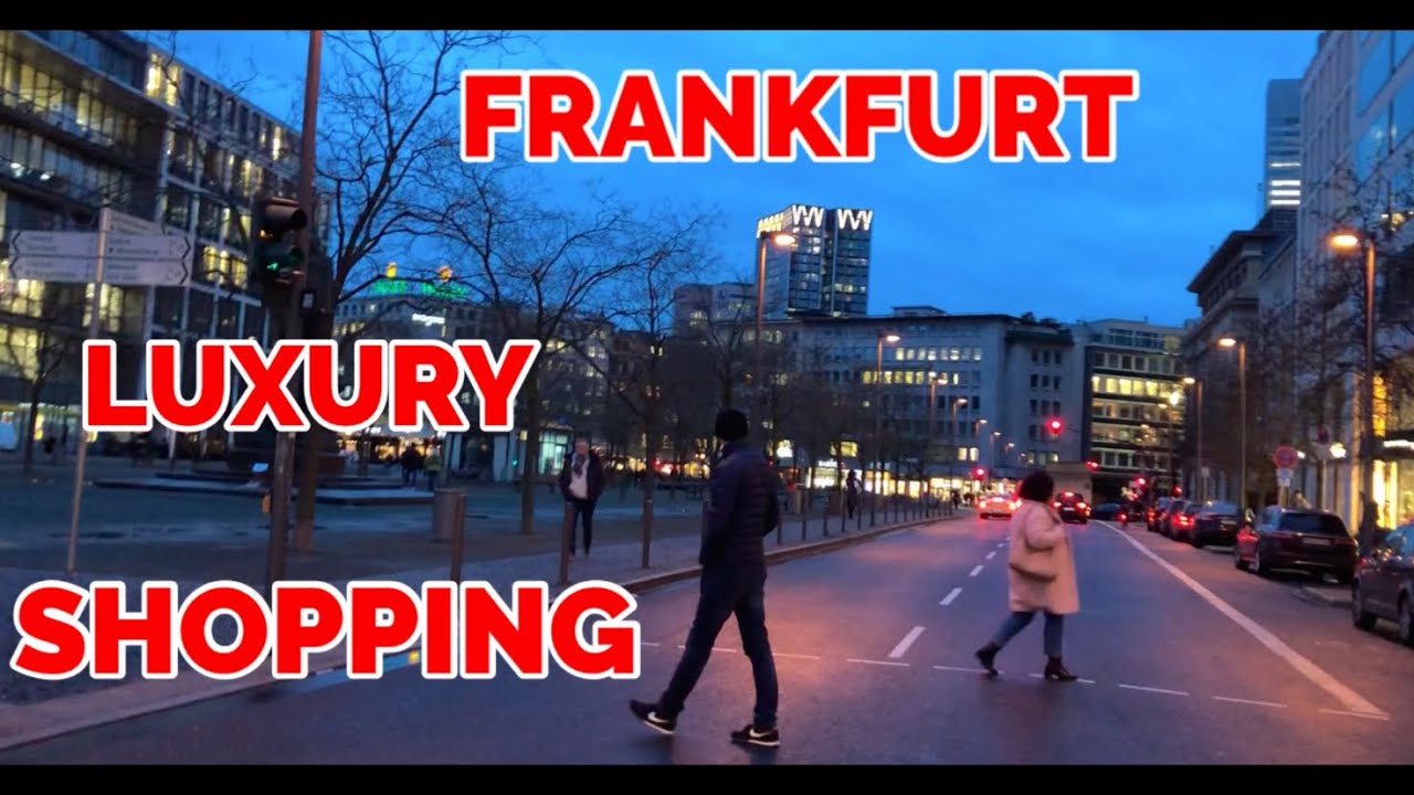 Frankfurt Germany - Walking Tour To Luxury Shopping Street Goethestrasse